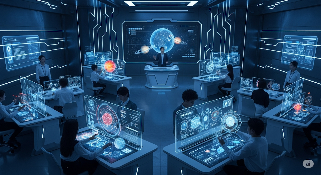 Futuristic classroom